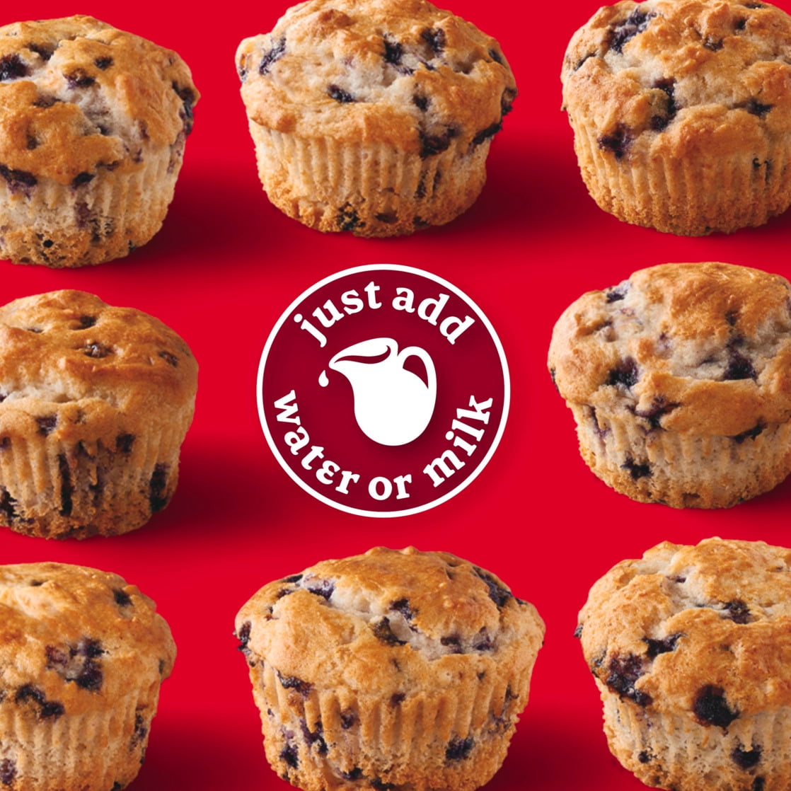 (4 pack) Betty Crocker Batchables Blueberry Muffin Mix, Mix and Bake 4 to 12 per batch, 28 oz.