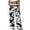 Black 05, variant on Womens Wide Leg Pants Graphic Printed Elastic Waist Drawstring Loose Fit Summer Beach Vacation Trousers with Pockets
