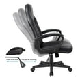 thumbnail image 3 of Lacoo Faux Leather Computer Gaming Chair Office Desk Chair with Lumbar Support, Black, 3 of 7
