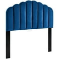 thumbnail image 3 of Modway Veronique Twin Modern Performance Velvet Headboard in Navy, 3 of 11