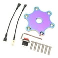 thumbnail image 3 of 75MM Cubierta del botón de la bocina del volante Kit de placa de botón pulsador de bocina hexagonal Universal para volante de 6 pernos, 3 of 20