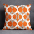thumbnail image 2 of S4Sassy Home Decor Ikat Printed Orange Sofa Cushion Cover Throw Pillow Case - Choose Size, 2 of 4