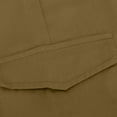 thumbnail image 4 of Drawstring Waist Loose Pants High Waisted Cargo Pants Women Baggy Wide Leg Outdoor Pants Casual Military Trousers with Pockets S-173 Brown XL, 4 of 9