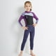 thumbnail image 5 of Niños con traje de baño redondo cuello redondo traje de baño una pieza traje de baño elástico para niñas nylon surfear ropa de baño para nadar buceo púrpura xl Inevent OD003305-14, 5 of 7