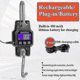 thumbnail image 5 of Rechargeable Stainless Steel Hanging Scale with Bluetooth 4.0, 300kg Capacity, 50g Precision, USB Charging Port for Industrial Use, 5 of 5
