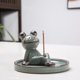 thumbnail image 4 of soporte para , soporte para palo, estatua de Animal con de ceniza, de adorno rana Gloria Quemador de incienso, 4 of 7