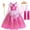 Dress+Accessories, variant on LOEL Princess Dress for Girls Sparkling Pink Princess Fancy Dresses Birthday Carnival Party Dress Up