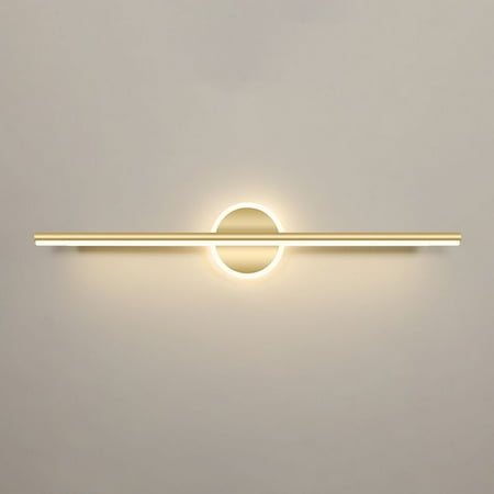 

Litfad Modern 2-Light Vanity Light Gold Finish Vanity Sconces 23.5 Warm Light