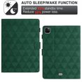 thumbnail image 3 of Allytech Slim Case for Apple iPad Pro 11 M4 2024,  Stylish Pattern PU Leather Case with Card Slots & Pen Holder, Multi-Angle Viewing Stand Auto Sleep Wake Shockproof Case for iPad Pro 11" 2024, Green, 3 of 10