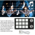 ZX One Handed Programmable Mechanical Keyboard with Knob, Mini Macro ...