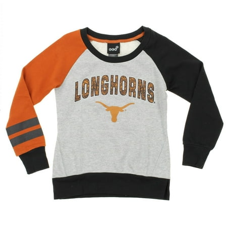 Texas Longhorns Ncaa College Tailgate - NCAA Youth Texas Longhorns Amethyst Long Sleeve Shirt, Grey