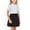Black, variant on FAIWAD Girls Uniform Pleated Skirt Kids High Waist A-line Skorts Girls Solid Color Mini Skirts with Shorts