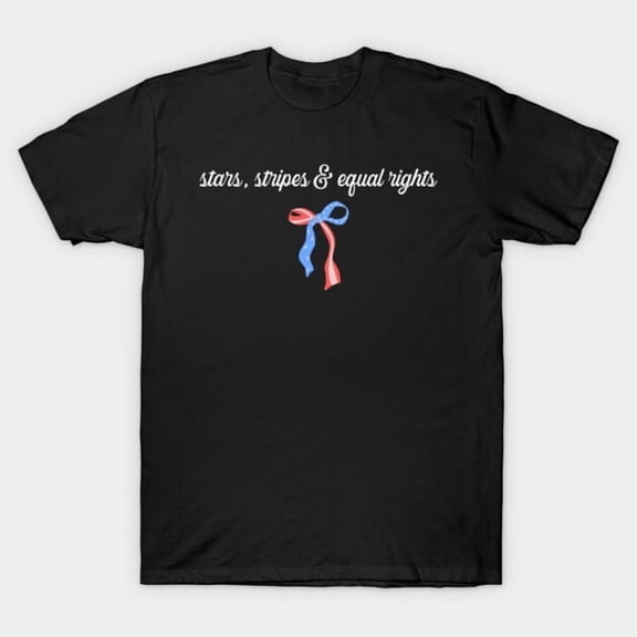 Stars And Stripes And Human Rights 4th of July Independence Day Feminist Unisex T-Shirt - Daily Wear Essential