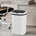 thumbnail image 2 of PayLessHere 13Gal Trash Can - Touchless Automatic Lid, Plastic Garbage Can for Kitchen  (2, White), 2 of 7