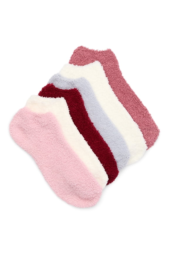 Women's Cozy Low Cut Socks, 6-Pack, Size 4-10