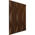 thumbnail image 2 of Ekena Millwork 19 5/8"W x 19 5/8"H Nexus EnduraWall Decorative 3D Wall Panel, Universal Aged Metallic Rust (Covers 2.67 Sq. Ft.), 2 of 6
