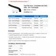 thumbnail image 2 of Fuel Filler Hose - Compatible with 2004, 2006 - 2011 Ford Ranger 2007 2008 2009 2010, 2 of 2