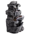 thumbnail image 3 of Tereitr Cascading Rock Water Fountain, with LED Light, Garden Waterfall Decor for Patio, Backyard, Porch and Home Art Decor, 3 of 7