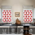 thumbnail image 4 of Kitchen Curtains 36 Inch Short - 3 Panel Set, Shark Whale Dolphin Ocean Theme, Rod Pocket Window Curtain, 100% Polyester for Nautical Farmhouse Kitchen, Easy Wash, 4 of 6
