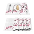 thumbnail image 2 of Japanese Cherry Blossom Pattern Table Mat Kitchen Decoration Placemat Table Napkin For Wedding Dining Accessories Table Mat, 2 of 5