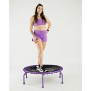 JumpSport 350 PRO Fitness Trampoline, Cardio Workout Equipment, 39 Inch, Purple
