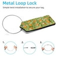 thumbnail image 2 of Square 2Pack PU Leather Fox Cruise Luggage Tag with Privacy Cover and Stainless Steel Ring - Suitable for Travel Handbags Backpacks Luggage Tags, 2 of 6