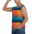 thumbnail image 3 of Picia Lighthouse and Whale mens Cotton Tank Undershirts , Moisture-wicking Ribbed Tanks, Lightweight Cotton Tank Undershirts-Small, 3 of 8
