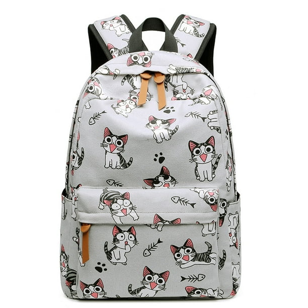 Chainplus Fashion Canvas School Backpack College Laptop Bag Travel 