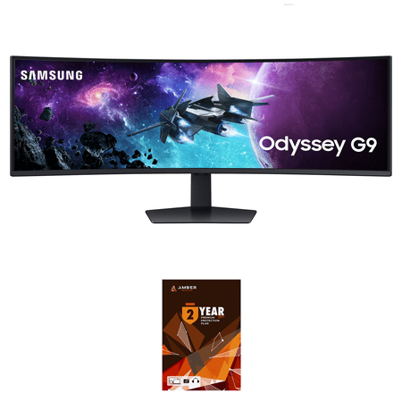 Samsung LS49CG954ENXZA 49 Inch Odyssey G9 DQHD Curved Gaming Monitor with 2 Year Amber Protection Plan (2024)