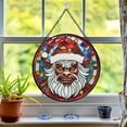 thumbnail image 2 of Pawberry Krampus Window Hanging Stained Glass, Krampus Suncatchers for Windows Stained Glass, Stained Glass Krampus suncatcher, 2 of 7