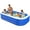 Blue and Black, variant on TaoTronics Inflatable Swimming Pools, 120'' x 72'' x 20'' Blow up Swimming Pools, Kiddie Pool Large Size Thickened Blow up Swimming Pools Play Center for Kids Children Family Outdoor Garden Backyard