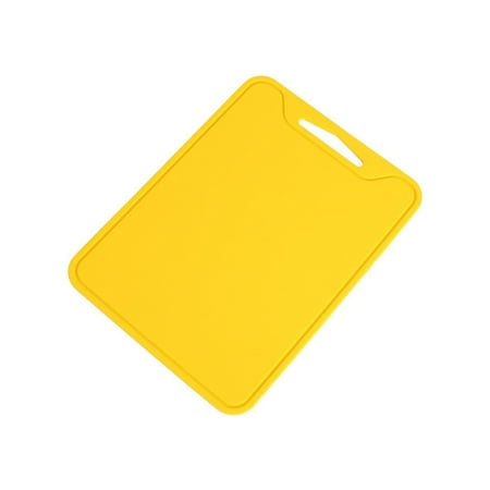 

Placemats Round Tyeign Thick Silicone Cutting Board Portable Silicone Cutting Board Double Side Non Scratch Flexible Cutting Board for Chopping Scratch Juice with Easy Grip Yellow