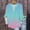 Multicolore, variante sur Ovbmpzd Hauts Hawaïens pour Femmes Col en V Manches 3/4 Volants Dégradé Boutons Blouses Blouse pour Femmes G