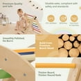 thumbnail image 5 of Pikler Triangle Set, Caveen 8 in 1 Montessori Climbing Set, Wooden Climbing Toys, with Arch, Ramp, Ladder, Tent and Cushion, Indoor Jungle Gym for Toddlers 0.5-6 Years Old, Rainbow, 5 of 8