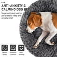 thumbnail image 4 of Pet Dog Bed Cat Bed, Round Plush Dog Beds for Small Medium Large Dogs and Cats, Donut Calming Puppy Bed Washable Gray, 4 of 9