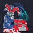 thumbnail image 2 of TRANSFORMERS ONE Optimus Roll Out Women's Crop Top T-Shirt, Navy, Medium, 2 of 5