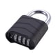 thumbnail image 5 of Candado de combinación con contraseña de 4 dígitos, candado de puerta resistente sin llave, candado combinado para gabinete, casillero de gimnasio al Negro, 5 of 9
