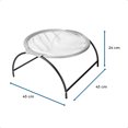 thumbnail image 2 of Hamaca Elevada Para Gatos Cama De Mascotas Marca Icon Desmontable Con Malla Transpirable Y Soporte De Hierro, 2 of 6