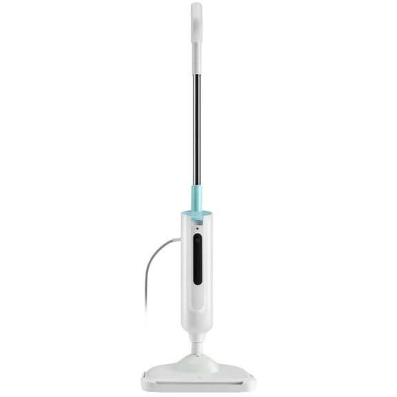 MCQ Steam Mop for Hard Floors & Carpets, Lightweight Floor Steamer with 2 Reusable Pads, Safe for Hardwood, Tile, Laminate, Green