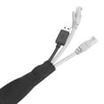 thumbnail image 5 of Uxcell 1 Count Braided Cable Sleeves, PET Heat Shrinkable Cord Protector Black 1inch x 3ft, 5 of 7
