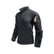 thumbnail image 2 of Ceisia Men's All-Season Gift Solid Color Quarter Zip Stand Collar Long-Sleeve Top - Elastic Breathable Outdoor Training Casual Uniform, 2 of 6