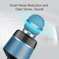 thumbnail image 4 of Micrófono Karaoke Inalámbrico Bluetooth Q008 con Altavoz Integrado, Tecnología de Reducción de Ruido, Batería Recargable, Ideal para Fiestas y Reuniones, Color Azul, 4 of 7