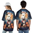 thumbnail image 5 of Happy Halloween Vampire Siamese BOO with Pumpkins Fun and Spooky All Over Print 3D Baseball Shirt Cat Lover Kitten Owner Gifts Softball Sport - 00018, 5 of 6