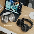 thumbnail image 3 of OneOdio Wireless & Wired Bluetooth Headphones with 50mm Neodymium Driver & Deep Bass for PC/Phone 110 Hrs. Playtime Sliver  Pro-C, 3 of 8