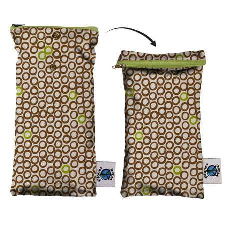 Planet Wise Wipe Pouch, Lime Cocoa Bean