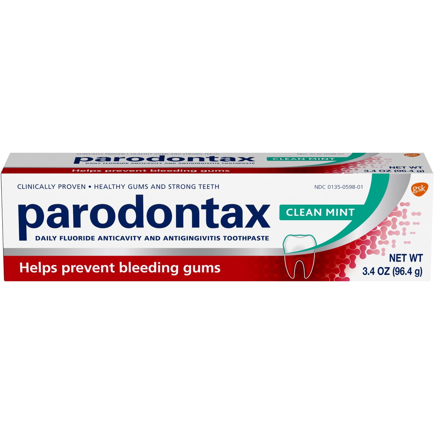 Parodontax Gingivitis Toothpaste for Bleeding Gums, Clean Mint 3.4