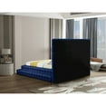 thumbnail image 5 of Meridian Furniture Revel Navy Velvet Queen Bed, 5 of 8