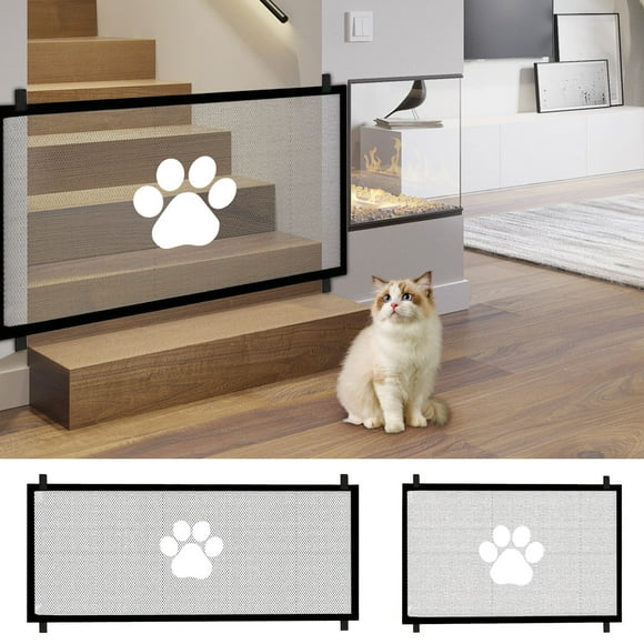 ufehgfjh Savings Pet Safety Fence Portable Foldable Dog Fence Indoor Pet Gate Punch-Free Safety Barrier for Small Dogs Stair Doorway Room Divider End-of-Season Clearance Discounts