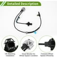 thumbnail image 4 of No.57455TX4A01 ABS Wheel Speed Sensor for Acura RDX 2013-2018 V6 3.5L Sport Utility Front Left ABS Sensor Anti-lock Braking System Sensor 1 Pc, 4 of 7
