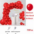 thumbnail image 3 of 75Pcs Red Balloon Garland Arch Kit Valentine Day Christmas Balloons Wedding Birthday Baby Shower Party Decorations, 3 of 9